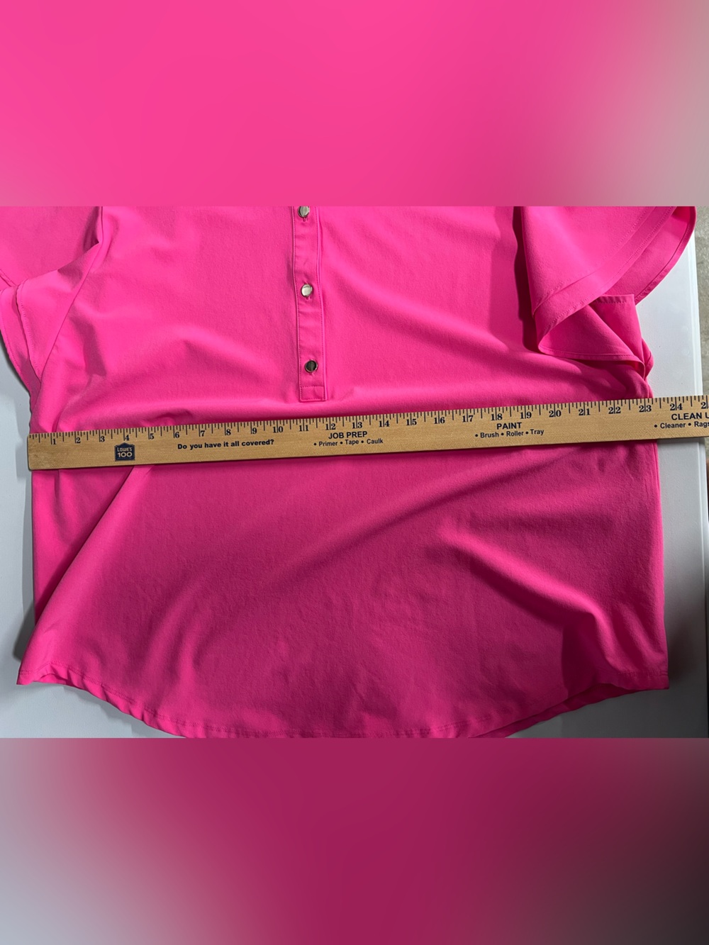 Chico's Pink Short Sleeve Flutter Sleeve Polo Blouse Size 3 (womens 16) - Picture 5 of 6